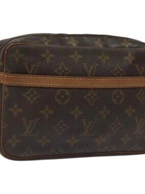 LOUIS VUITTON Monogram Compiegne 23 Clutch Bag M51847 LV Auth 115746